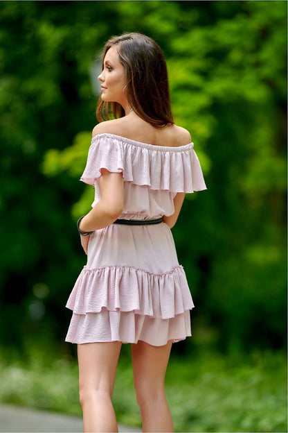 Roco Fashion luxurious daydress in a chic silhouette, ideal for elegant daytime events, made from high-quality polyester and spandex.