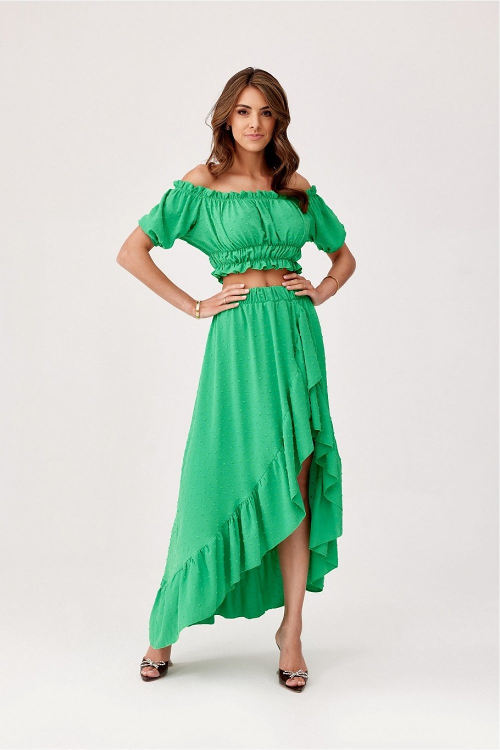 Stylish Roco Fashion outfit featuring a dreamy blend of comfort and elegance in a versatile asymmetrical design.