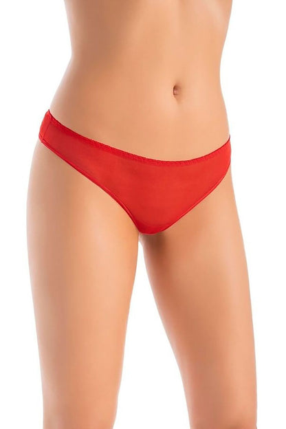 Chic red thong from Teyli, designed for a confident allure, perfect for special occasions or as a luxurious treat.
