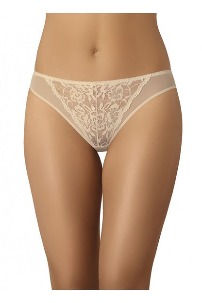 Elegant women's classic black lace-trimmed panties by Teyli, featuring a delicate floral design, enhancing comfort and confidence.