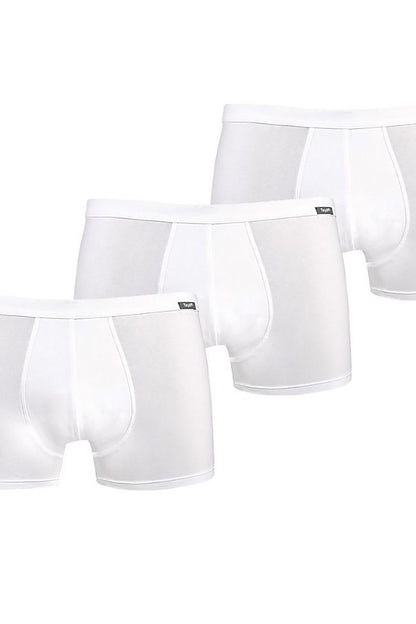 Luxury white Teyli men's boxer shorts set, featuring a comfortable 3-pack design, perfect for everyday wear.