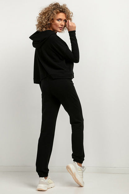 Tessita Luxury Knitted Jogger Sweatpants displayed on a model highlighting the flattering elastic waistband and legs.