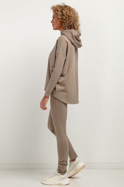 Stylish Tessita women's leggings draped elegantly on a model, demonstrating comfort and style for any occasion.