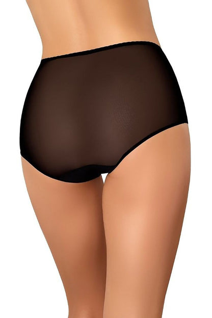Beautifully designed Teyli Women’s black mesh high-waisted panties, crafted for comfort and sophistication in everyday wear.