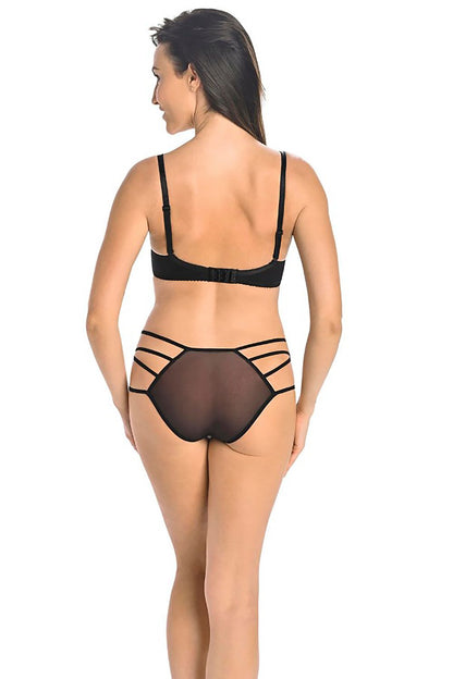Luxurious Teyli Women's fine mesh panties featuring delicate elastic side straps, offering a feminine silhouette and impeccable comfort for everyday wear.