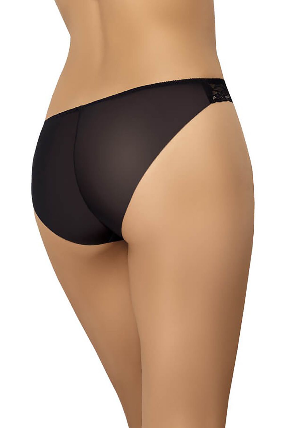 Close-up of Teyli white mesh panties, highlighting intricate lace detailing suitable for comfortable and stylish women's underwear.