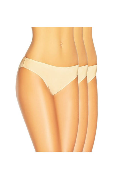 Teyli luxury women's bamboo low-rise panties set in natural beige, featuring three pairs in sizes XS to XXL, offering unparalleled comfort and style.