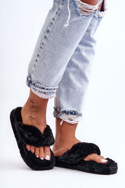 Elegant luxury Japanese fur flip-flops for women by Step in Style, featuring a chic platform design and comfortable fur material, perfect for sophisticated summer outings.