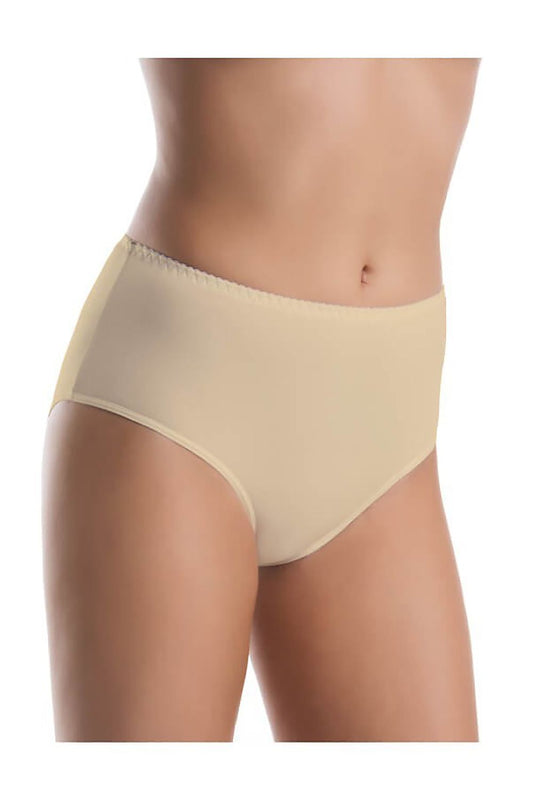 Luxury Bamboo Hipster Panties in Beige by Teyli, eco-friendly and antibacterial, elegantly designed for comfort and smoothness.