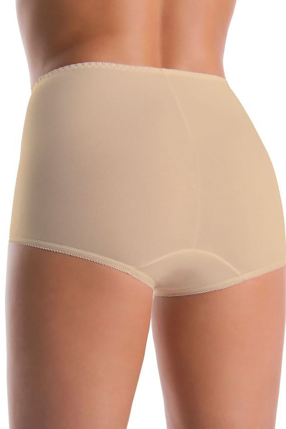 Elegant Teyli 3-Pack Women's High-Waisted Bamboo Panties in Beige with Antibacterial Properties for Ultimate Comfort and Style