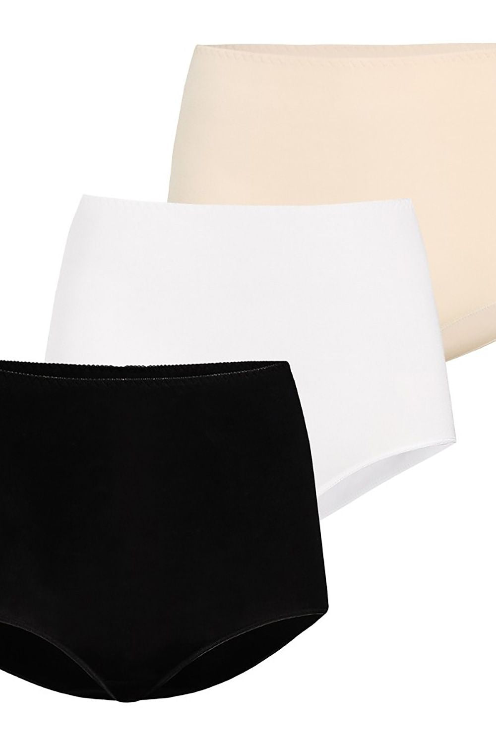 Luxurious black bamboo high-waisted panties from Teyli, part of a 3-pack set designed for ultimate comfort and elegance.