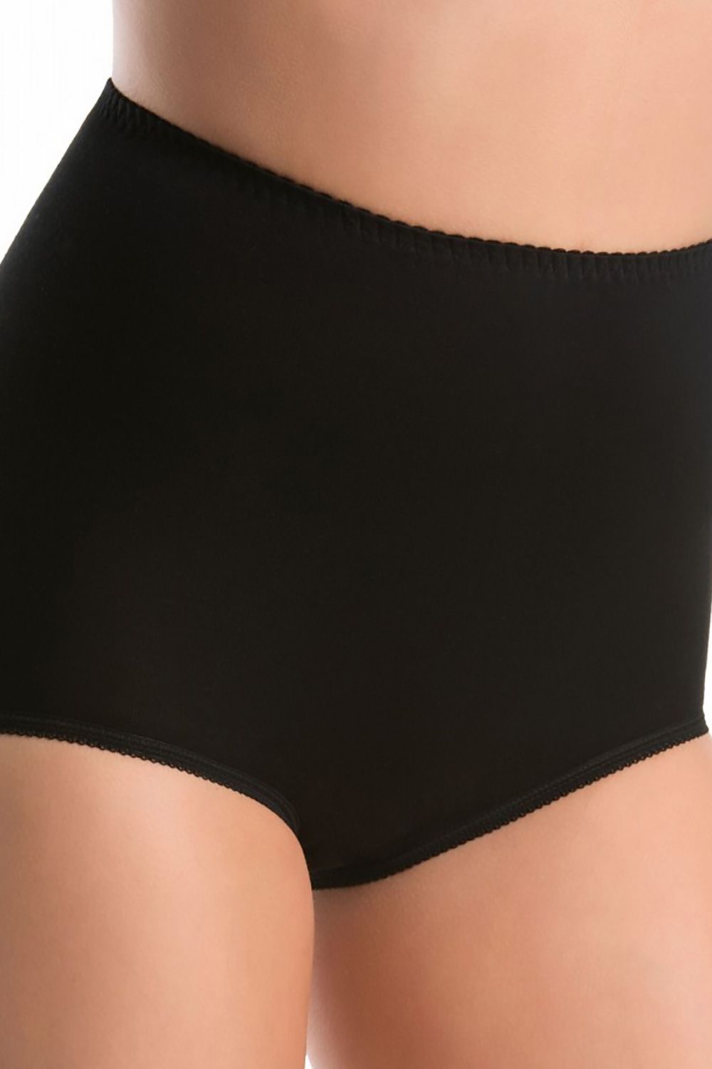 Stylish beige bamboo high-waisted panties by Teyli, offering a classic cut and exceptional softness in a 3-pack set.