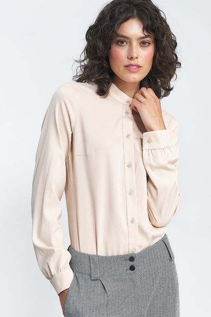 Nife stylish viscose shirt displayed with formal business attire, representing luxury and professionalism.