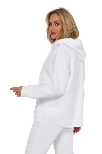 Graceful Women's Knitted Zipper Sweatshirt by Moe, displaying a polished Polish design ideal for elevating everyday attire.