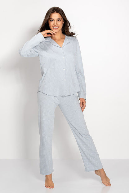Luxury Women's Cotton Pyjamas from Momenti Per Me, showcasing soft fabric and elegant design, perfect for breastfeeding.