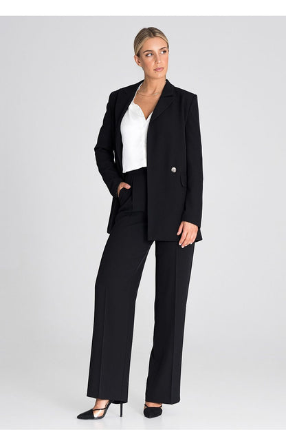 Figl sophisticated double-breasted blazer jacket, crafted for comfort and style, perfect for confident attire.