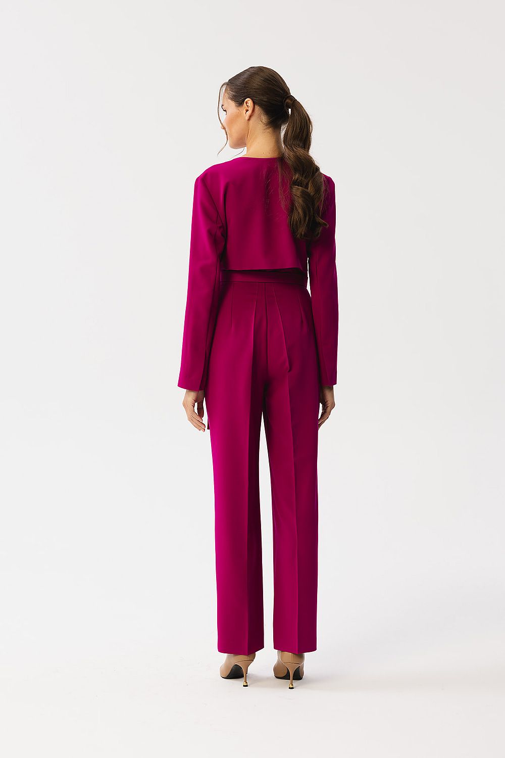 Stylove Elegant Jumpsuit displayed with chic straight legs and stylish side pockets, designed for sophistication.