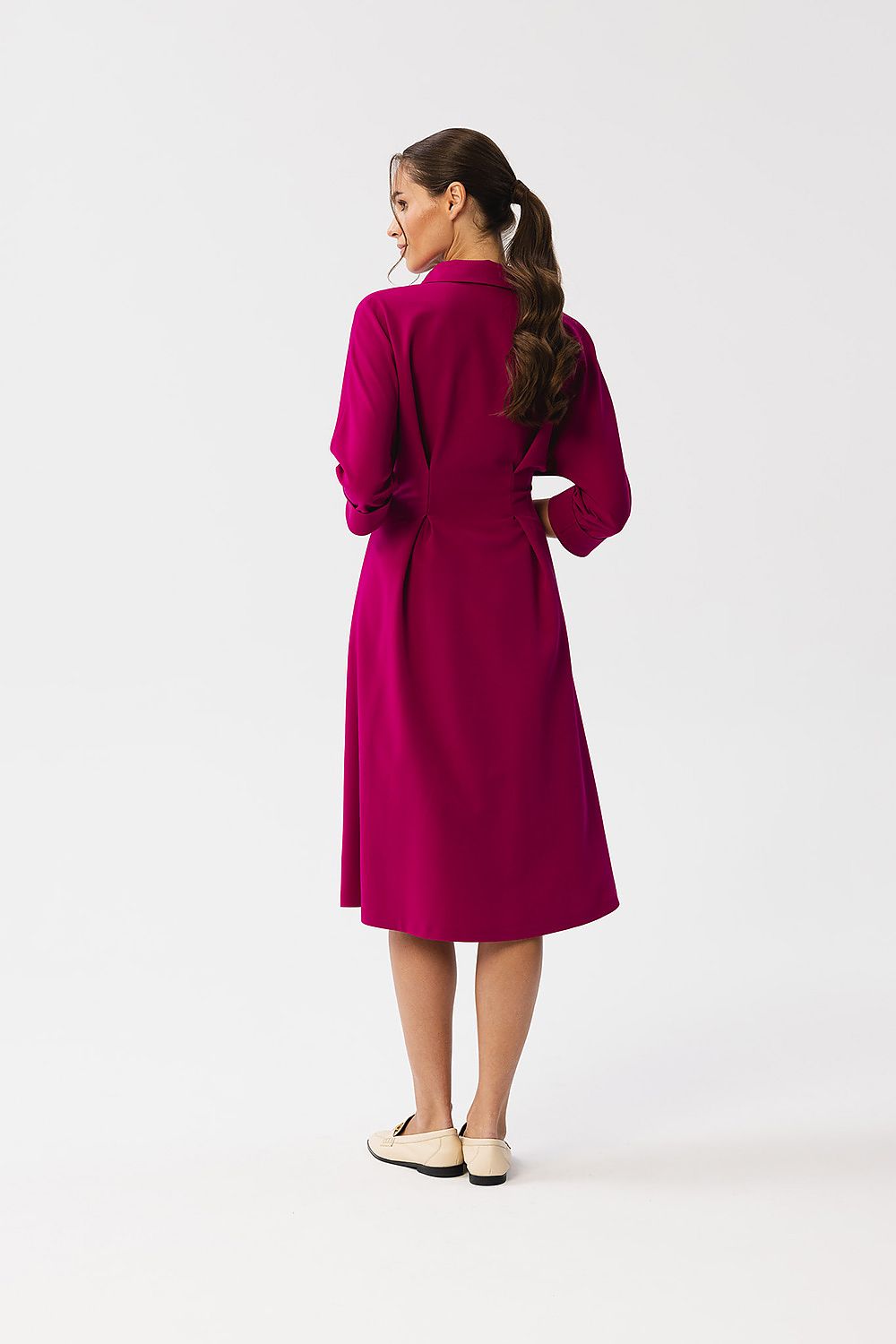Stylove daydress worn elegantly, demonstrating its versatile design suitable for formal or casual occasions.