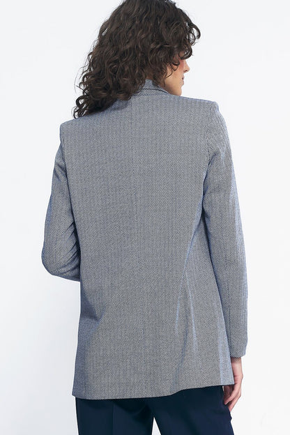 Elegant unlined patterned jacket by Nife designed for versatility in work, dates, and celebrations, showcasing modern fashion sophistication.