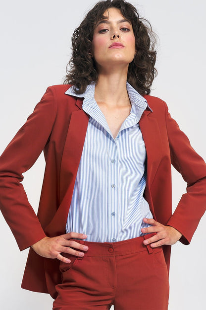 Luxury women's jacket by Nife, designed with a classic silhouette for versatile wardrobe integration.