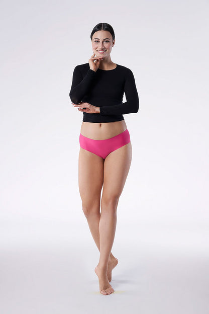 Julimex Seamless Classic Cut Panties in elegant gift box, showcasing perfect comfort fit and smooth fabric design. Ideal luxury underwear for everyday wear.