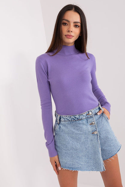 Elegant soft viscose turtleneck sweater with delicate stripes from Factory Price, showcasing a luxurious design perfect for both work and casual wear.
