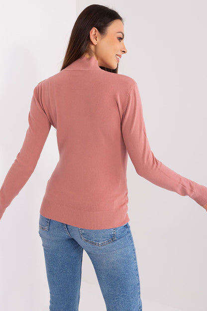 Chic long sleeve turtleneck sweater with elegance and comfort, featuring delicate stripes from Factory Price, ideal for work and daily wear.
