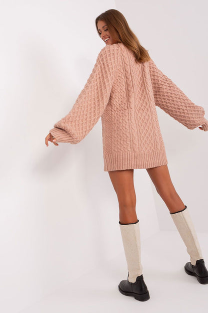 Luxurious long sweater dress from AT, crafted in a soft acrylic blend, combining comfort with a fashionable oversize fit.