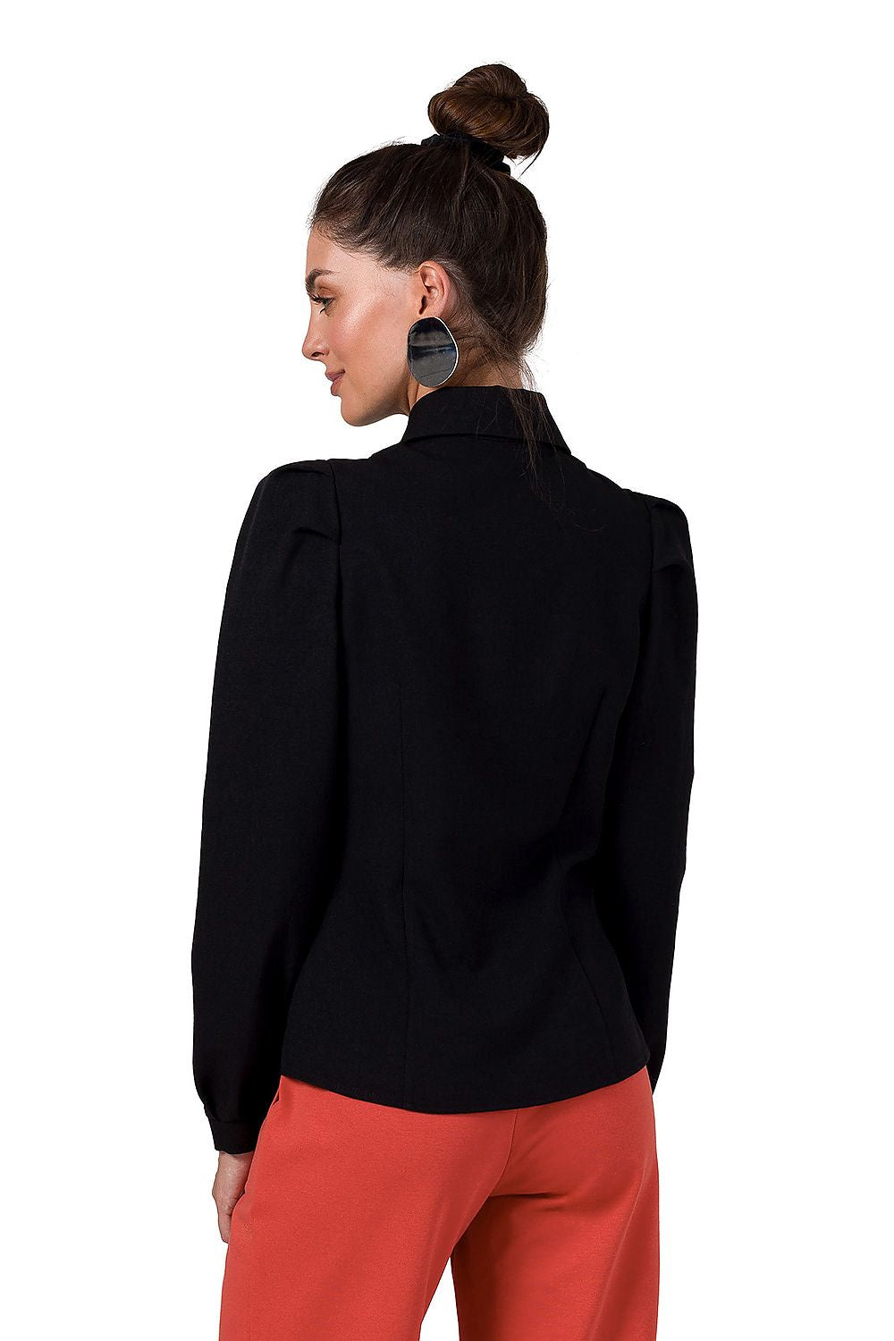 Luxury BeWear elegant long sleeve shirt showcasing unique shoulder creases and adjustable cuffs, designed for versatile occasions.
