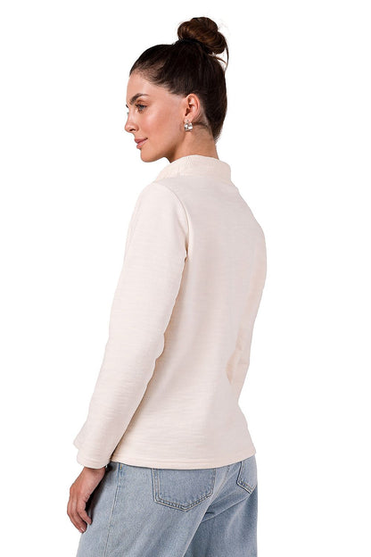 Stylish Women's BeWear Turtleneck Sweatshirt, ideal for layering with a luxurious feel, designed for comfort and elegance in any season.