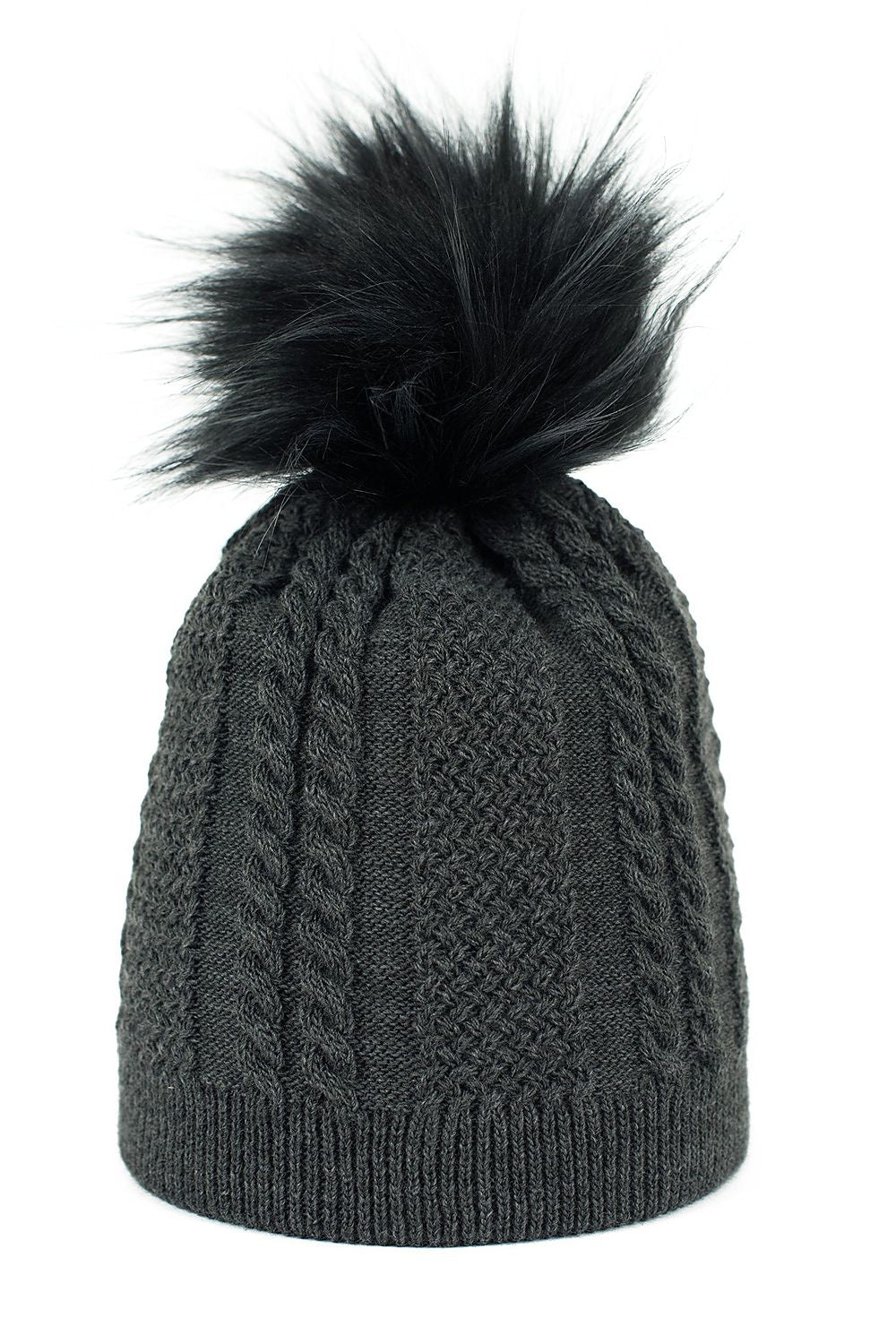 Luxury warm beanie with pompon from Art of Polo, featuring double layer insulation and an elegant design.