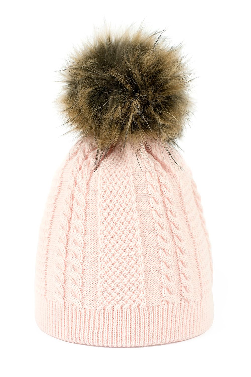 Luxury warm beanie with pompon by Art of Polo, featuring double layer insulation, elastic fit and stylish design for winter comfort.