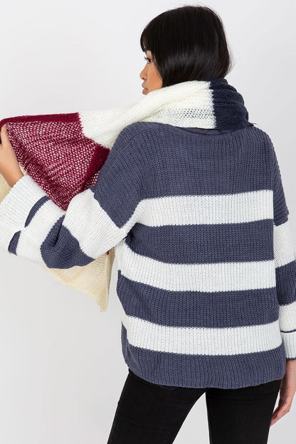 Luxurious 220 cm colorful acrylic shawl, perfect warm scarf for winter elegance.