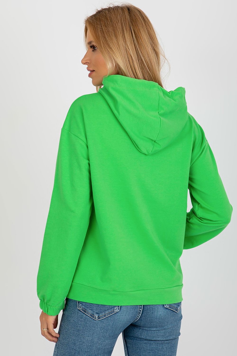 Elegant long sleeve hoodie sweatshirt made from premium cotton blend, showcasing a unique pocket patch that enhances its fashionable appeal.