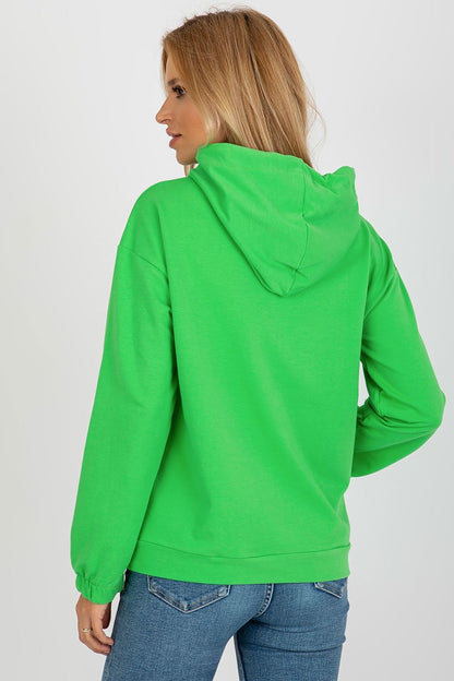 Elegant long sleeve hoodie sweatshirt made from premium cotton blend, showcasing a unique pocket patch that enhances its fashionable appeal.