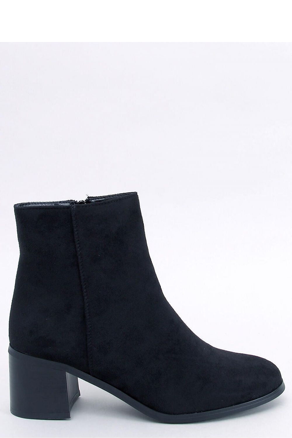 Elegant Inello Women's Eco-Suede Heel Boots featuring a chic side zip and luxurious soft fur lining, perfect for adding sophistication to any outfit.