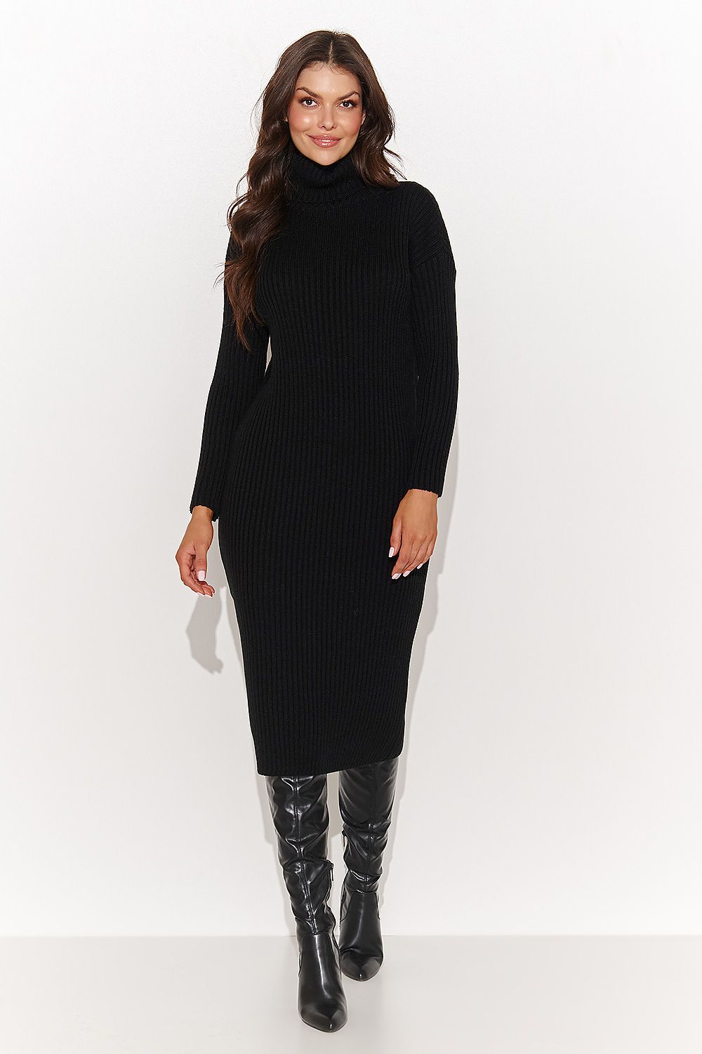 Alluring Numinou midi sweater dress displayed in a classic elegant design, tailored in EU size 0 for a flattering fit.