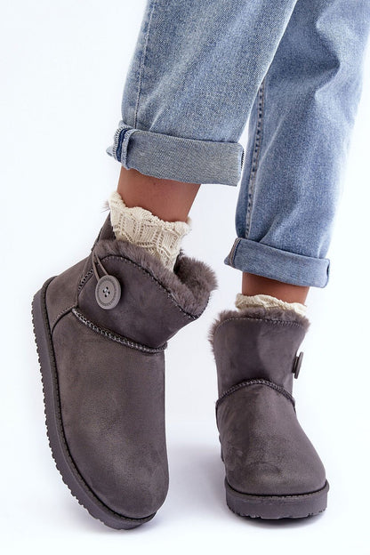 Luxury eco-suede snow boots designed for ultimate comfort and warmth, featuring thick fur insulation, ideal for winter wear.
