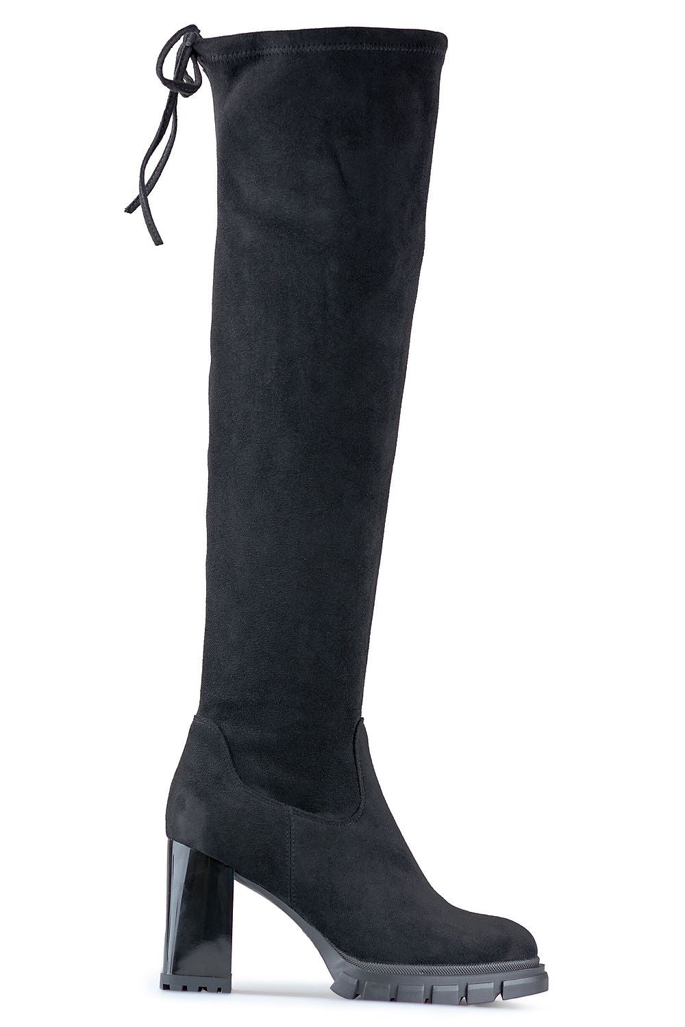 Chic stiletto winter boots by PRIMO showcasing eco-suede craftsmanship and cozy fur lining for sophistication and comfort.