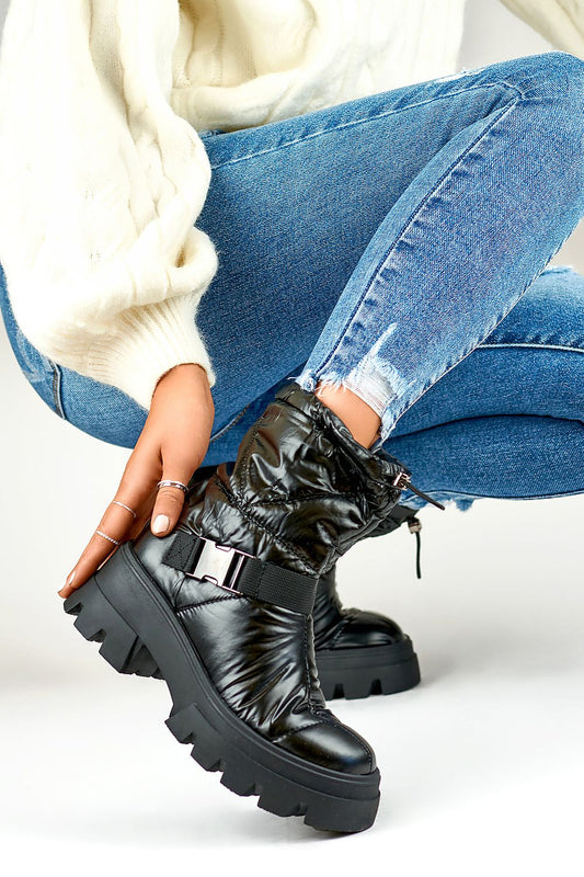 PRIMO Women's Fashionable Snow Boots showcasing a sleek design with a 16cm height, perfect for winter elegance and warmth.