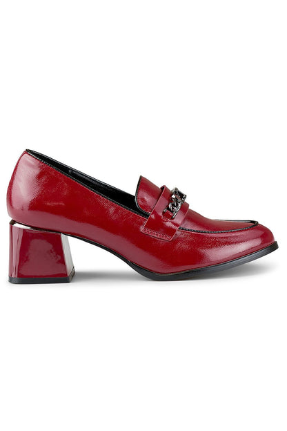 Stylish PRIMO semi-boots on display, featuring a 5 cm heel and eco-leather finish, ideal for adding sophistication to any outfit.