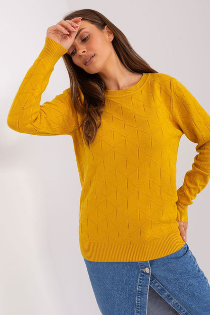 Elegant women's long sleeve jumper with round neckline, an essential addition to any sophisticated wardrobe for any season.