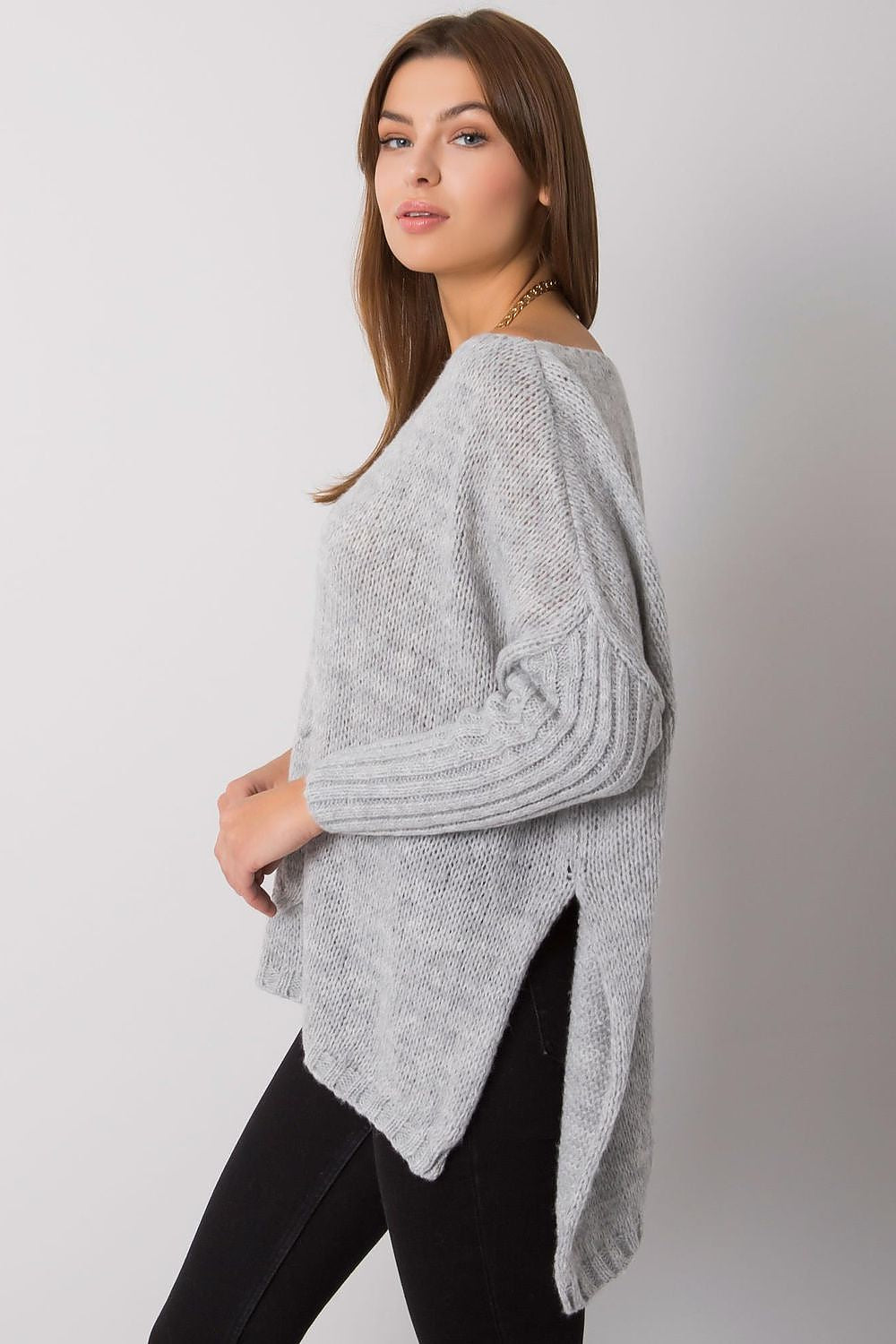 Och Bella luxury women's casual sweater made from soft acrylic fabric, ideal for chilly days, offering versatility for various outfits.