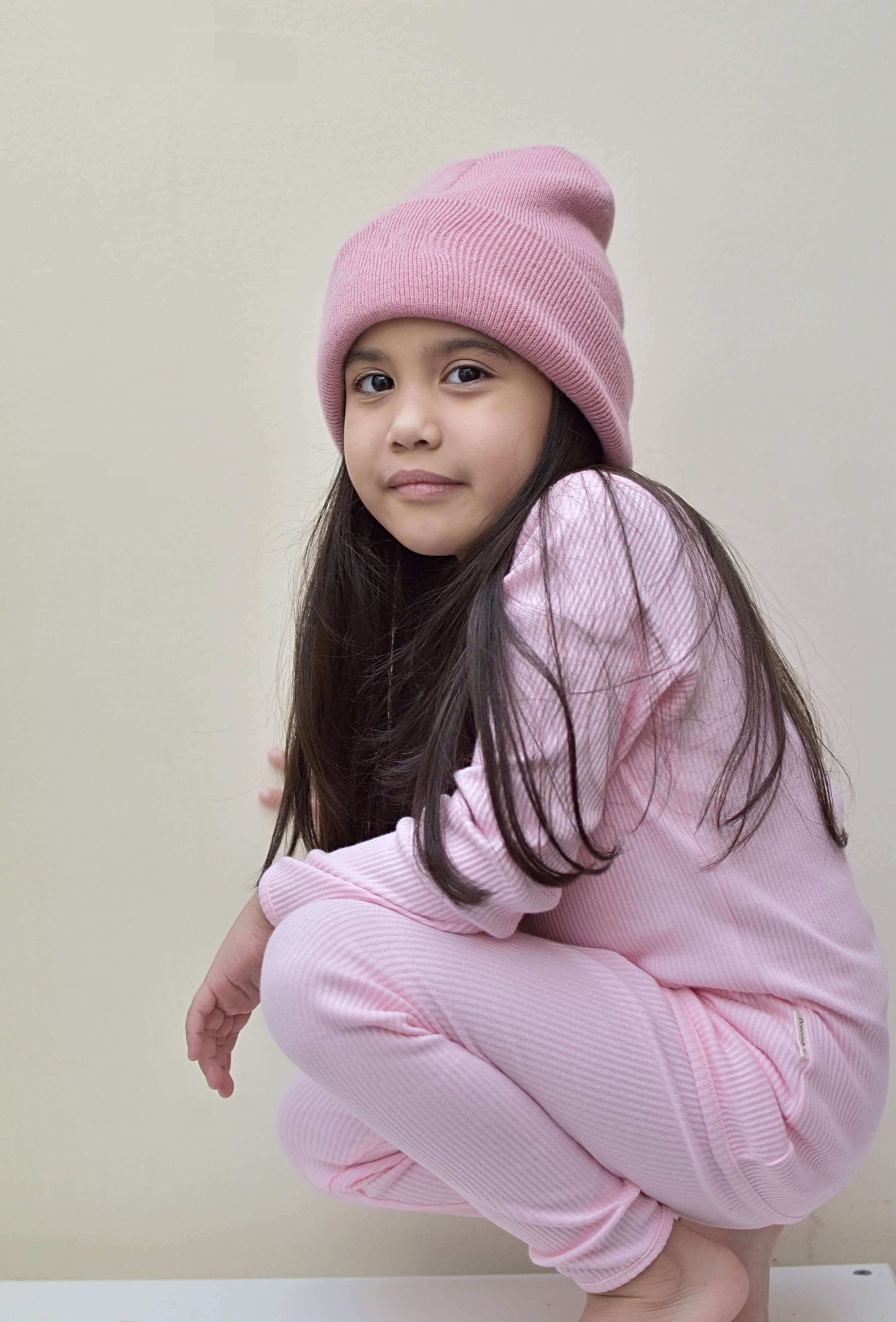 Luxurious Sweet Pink Family Matching Pyjamas Set by DreamBuy, crafted from soft cotton for adults and kids, suitable for all sizes from 3 months to XXL, perfect for elegant loungewear and festive occasions.