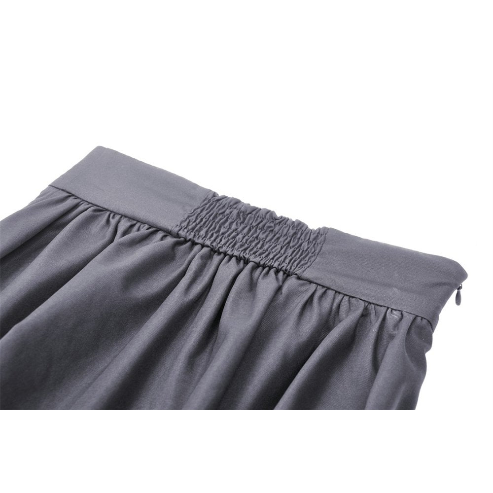 Dark in love lilith high waist pleated maxi skirt with em...