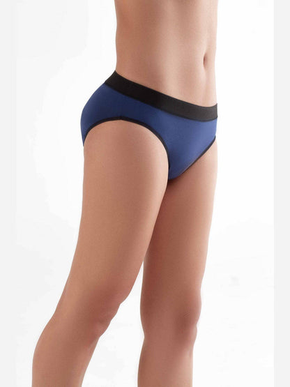 Close-up of the soft fabric texture of women's luxurious micromodal briefs, showcasing superior comfort and flexibility for everyday wear.