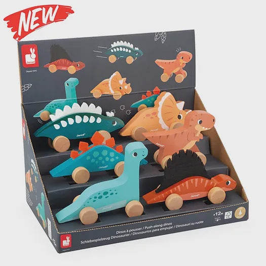 Push Along Wooden Dinosaur