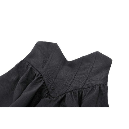 Back view of the Dark in Love Keziah High Waisted Skirt highlighting the smocked design for a comfortable and stylish fit.