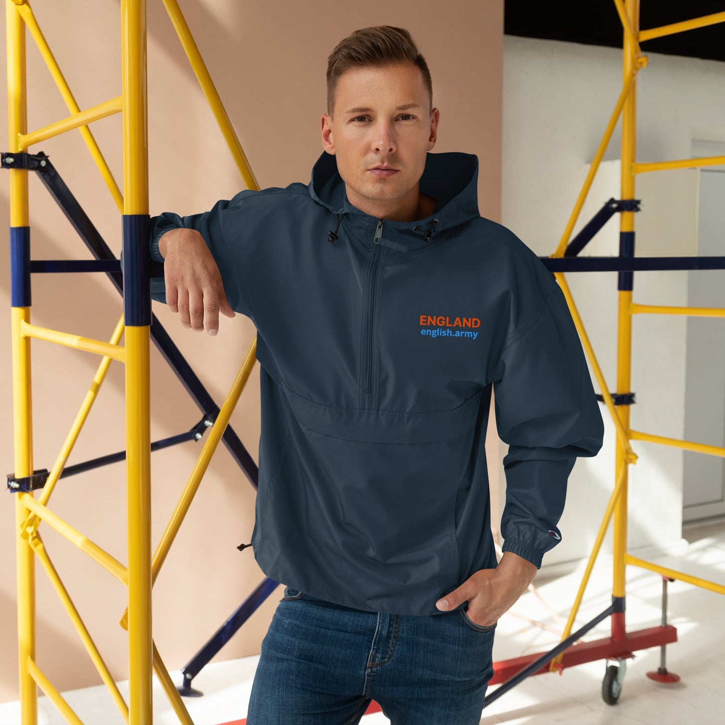 ENGLAND - Embroidered Champion Packable Jacket
