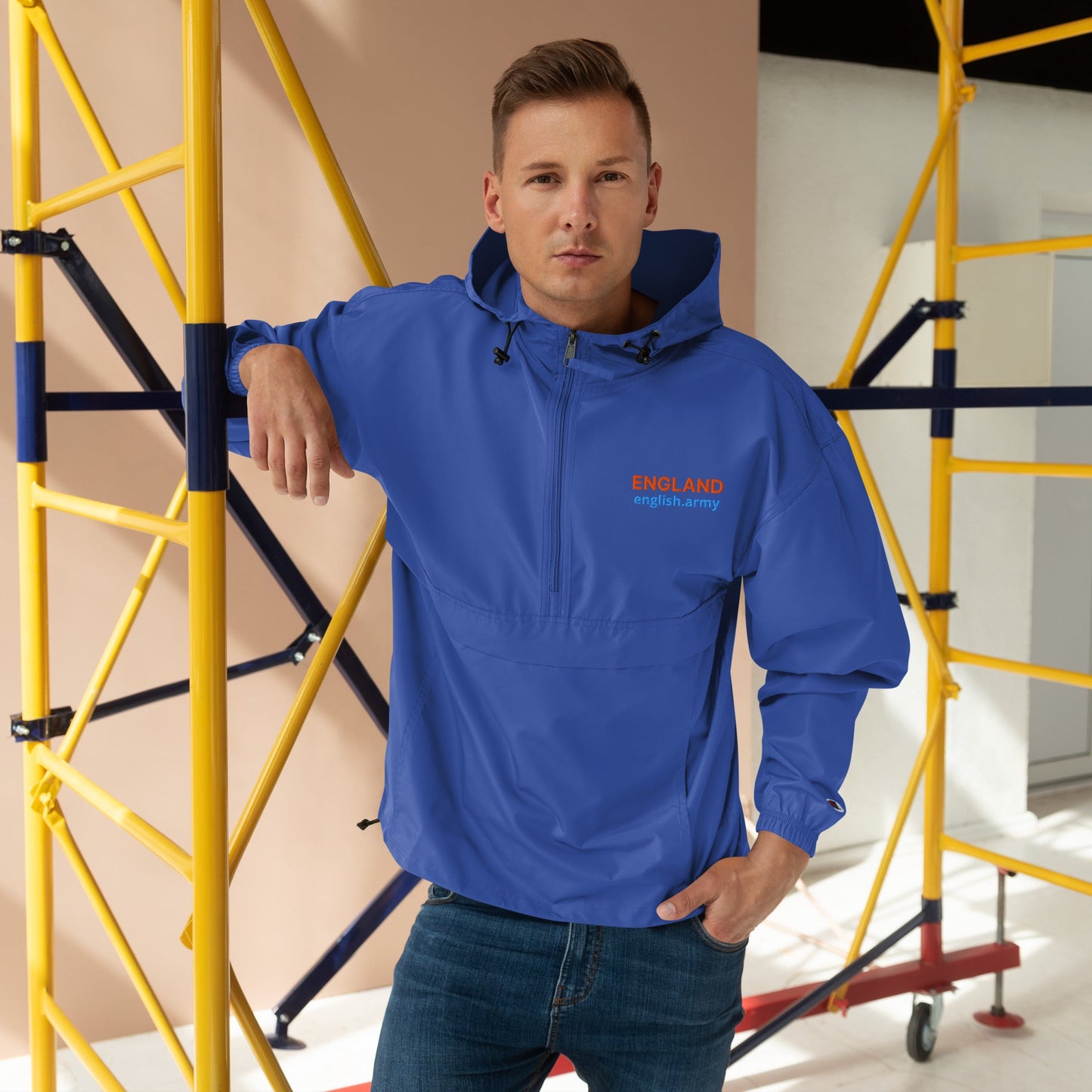 ENGLAND - Embroidered Champion Packable Jacket